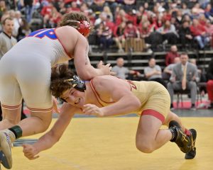Brock Kheler wins 215 title, Hawks finish second at state wrestling meet